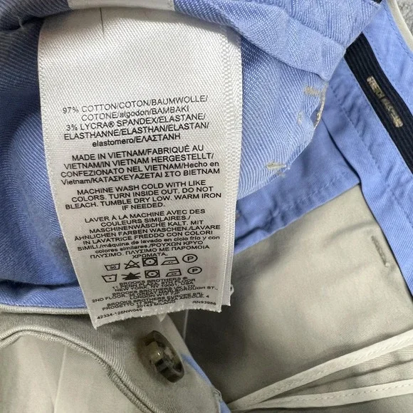 Brooks Brothers Pants Mens 38x34 Beige Lightweight Advantage Chino Stretch - Picture 7 of 15